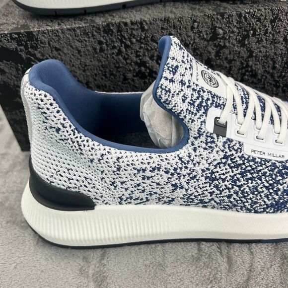 Peter Millar Hyperlight Apollo Sneaker Womens Size 8 Blue / White STM/W LF23EF11 - Picture 2 of 12